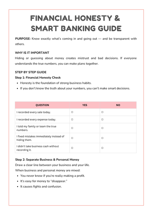Financial Honesty Check