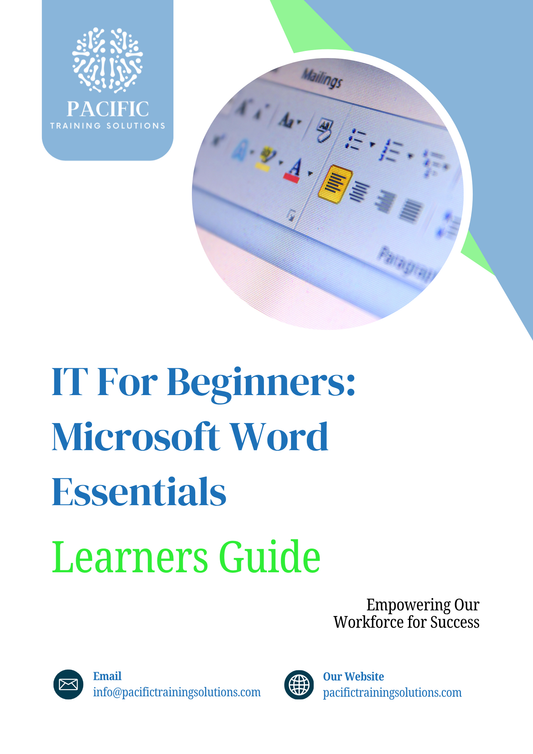 LEARNERS GUIDE MICROSOFT WORD ESSENTIALS