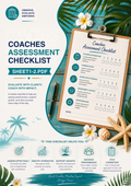 Coach Assessment Checklist Template | Coaching Evaluation Form & Performance Review Checklist