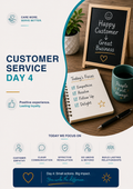 Customer Service Training Workbook Template | Day 4 Customer Experience & Communication Skills Guide