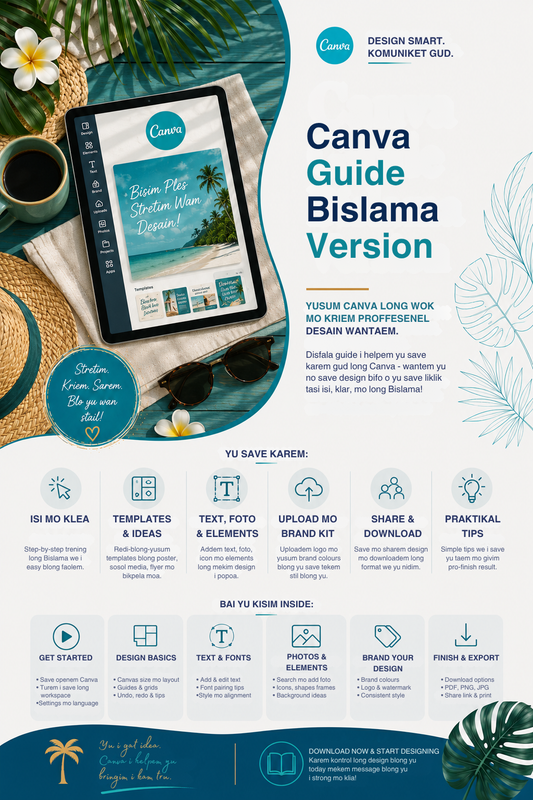 Canva Guide Bislama Version