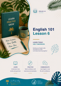 English 101 Lesson 6 Template | Editable ESL English Language Learning Workbook & Classroom Resource