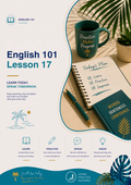 English 101 Lesson 17 Workbook | Beginner English Language Learning, Speaking & Communication Skills Guide