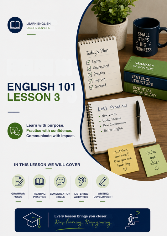 English 101 Lesson 3