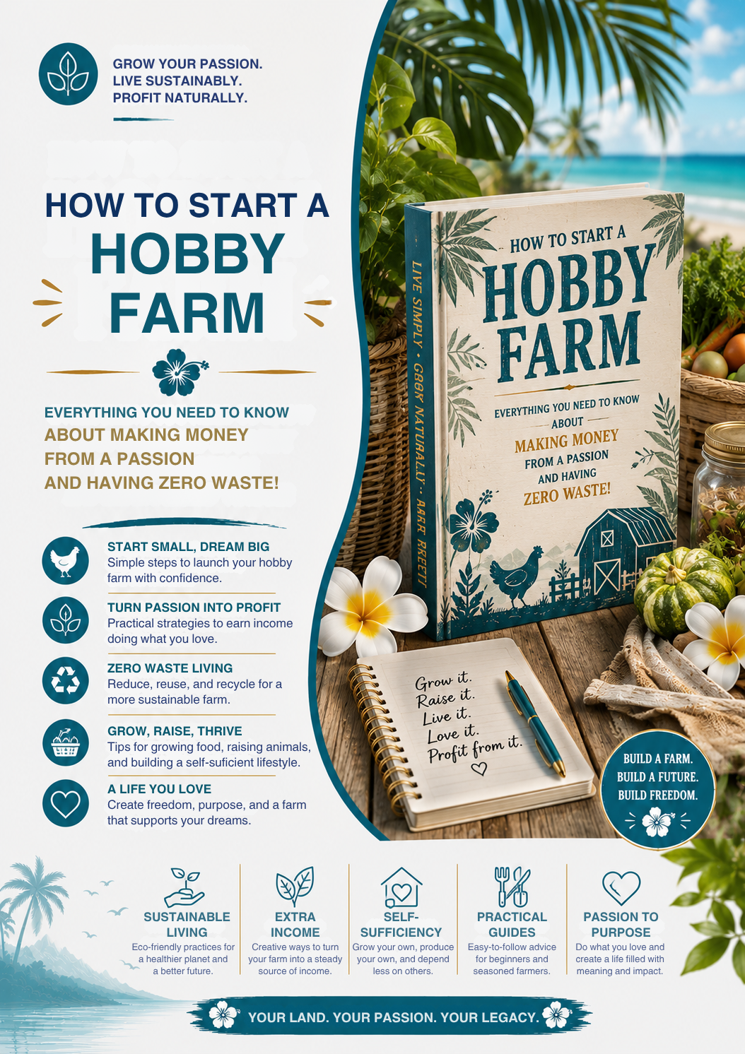 How to Start a Hobby Farm: Everything You Need to Know About Making Money from a Passion and Having Zero Waste!