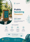 Public Speaking Session Template | Communication & Presentation Skills Workshop Resource