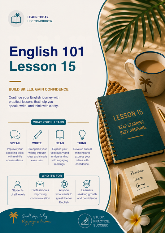 English 101 Lesson 15