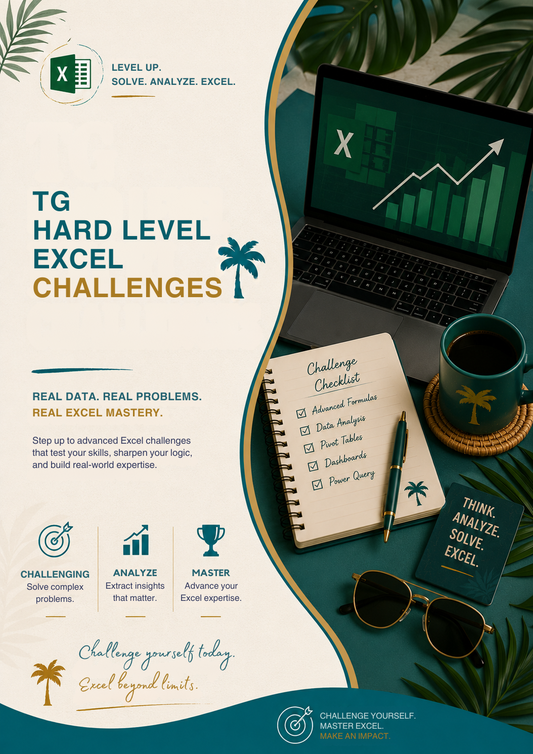Teaching Guide – Hard Level Excel Challenges