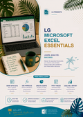 Microsoft Excel Essentials Learner Guide | Excel Formulas, Charts, Pivot Tables & Data Analysis Workbook