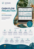 Cash Flow Projection Template | Business Cash Flow Forecast Spreadsheet & Financial Planning Tool