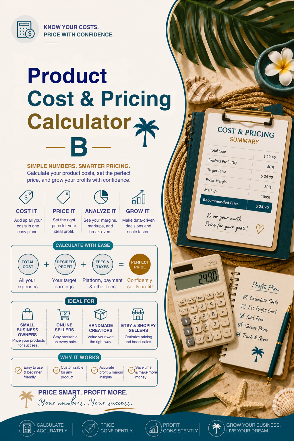 Product Cost & Pricing Calculator B